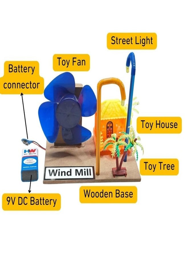ESPtronics مجموعة أدوات ESPtronics الجاهزة لتصنيع طاحونة هوائية، مشروع علمي فيزيائي يمكنك صنعه بنفسك، نموذج عملي للأطفال في المدارس - Image 2